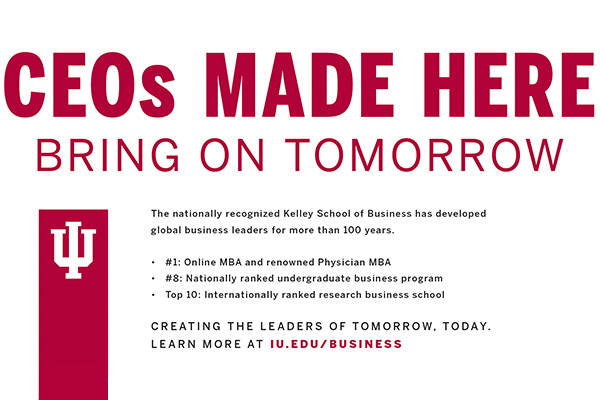 A magazine ad for the Bring on Tomorrow campaign with the text CEOs Made Here